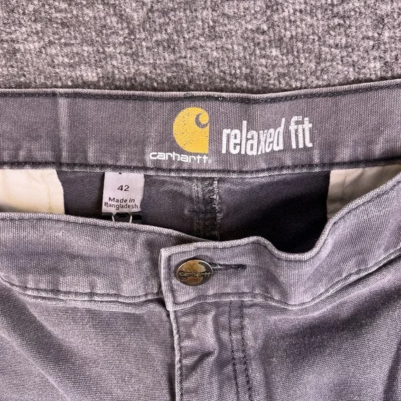 Carhartt Cargo Shorts Mens 42‎ Gray Hook & Loop Utility Relaxed 103542-Fit41x10 - Picture 3 of 11